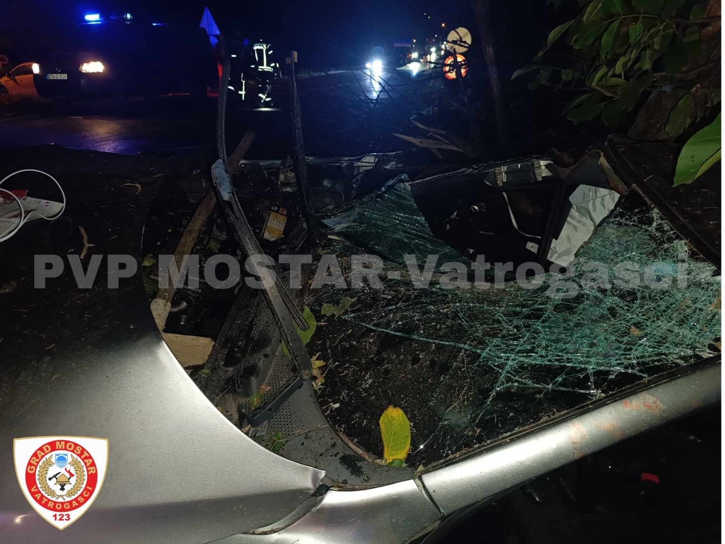 Teža saobraćajna nesreća na putu Mostar - Stolac, jedna osoba teško povrijeđena