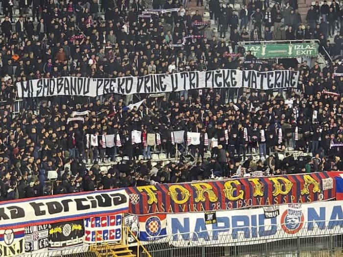 Torcida zapalila obilježja Delija: "Mi smo bandu preko Drine..."