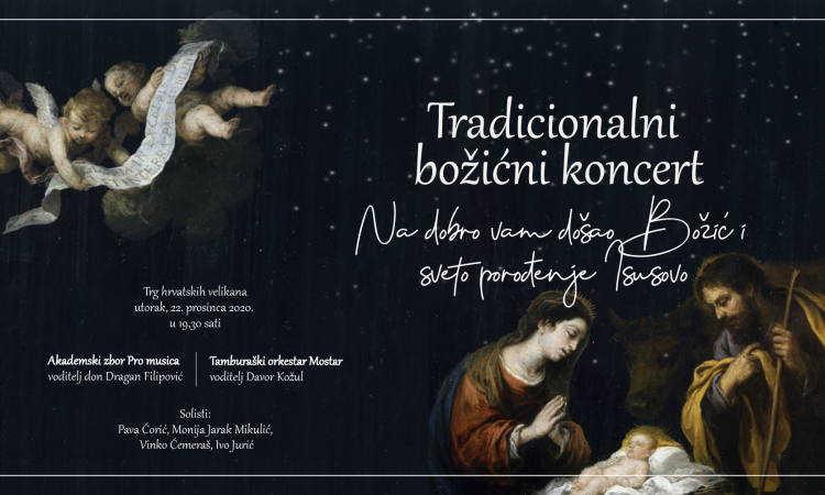 Tradicionalni božićni koncert sutra ispred Kosače
