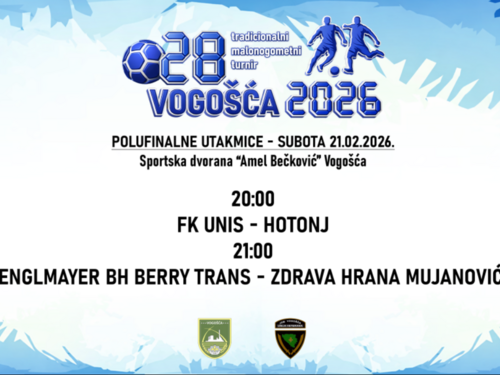 Tradicionalni turnir "Vogošća 2026" ulazi u završnicu