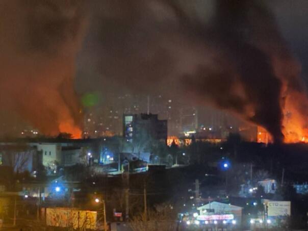 Traje veliki napad ruskih dronova na Odesu