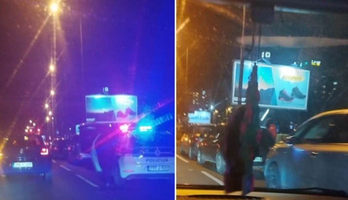Tri automobila se sudarila na glavnoj saobraćajnici u Sarajevu, policija na terenu