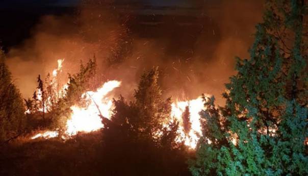 Tri požara bukte u šumi kod Konjica