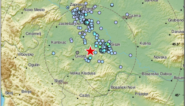 Tri zemljotresa pogodila područje Petrinje