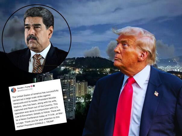 Trump: Maduro je zarobljen i odveden iz zemlje