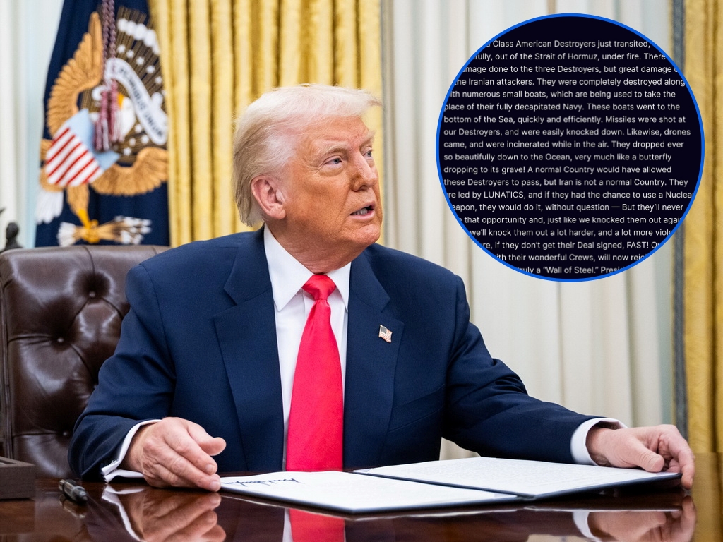 Trump: Normalna država dopustila bi prolazak razaračima, ali Iran vode luđaci