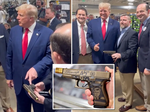 Trump pozirao s pištoljem: Želim ga kupiti