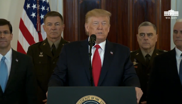 Trump se obratio naciji: Spremni smo na mir, Iran da se povuče