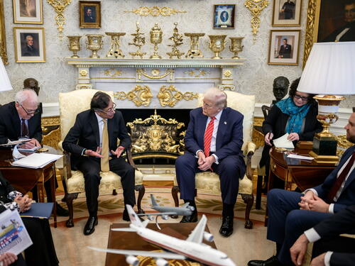 Trump se po prvi put sastao s kolumbijskim predsjednikom