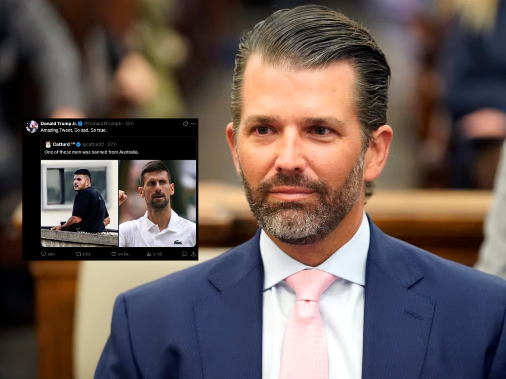 Trumpov sin se referirao na Đokovića nakon napada u Sydneyu: Tužan tvit