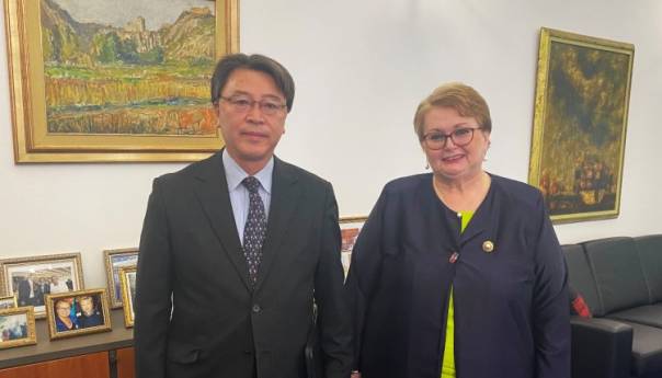 Turković primila u nastupnu posjetu ambasadora Japana u BiH Hideyuki Sakamota