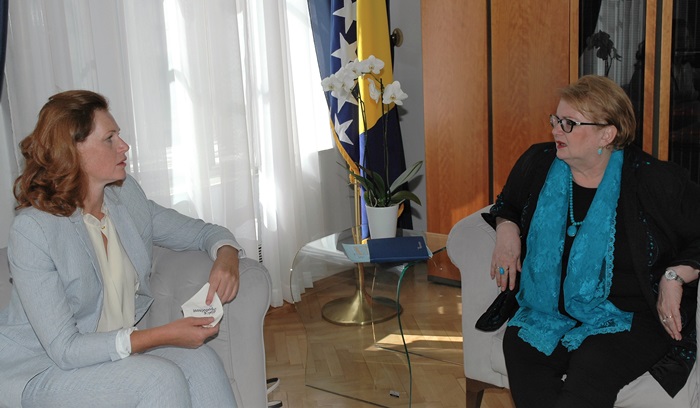 Turković razgovarala s koordinatoricom UN-a u BiH Ingrid Macdonald