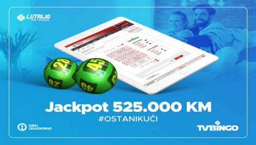 TV Bingo jackpot Lutrije BiH iznosi 525.000 KM