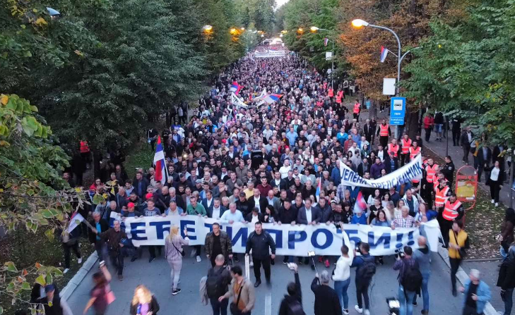U Banjaluci počeo veliki protest opozicije
