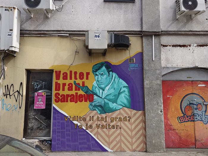 U Beogradu oslikan mural posvećen Valteru, čuvenom heroju odbrane Sarajeva