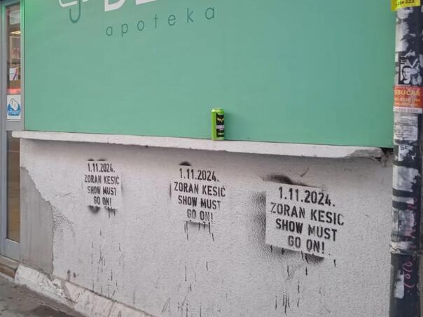 U Beogradu osvanuli grafiti protiv Kesića, javio se i voditelj