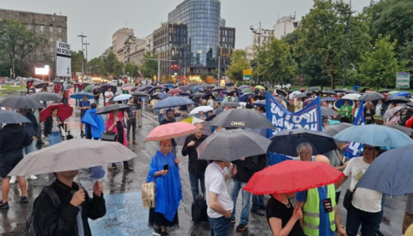 U Beogradu počeo 14. protest Srbija protiv nasilja
