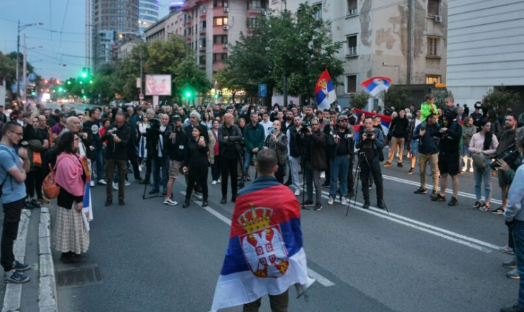 U Beogradu protest ispred ambasade Njemačke zbog Kosova