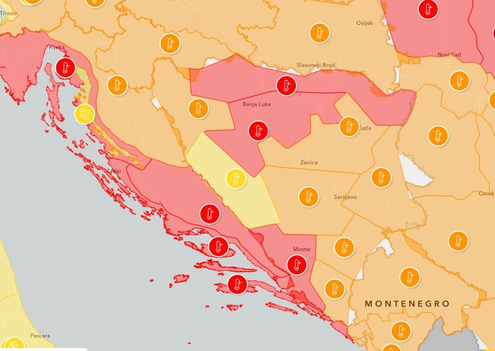 U BiH temperature do 41 stepen, promjena tek naredne sedmice