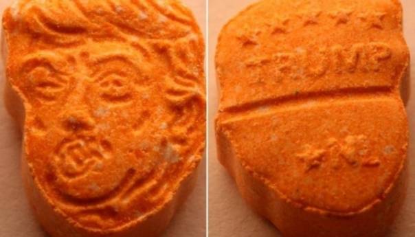 U Britaniji se pojavio opasni ecstasy s likom Trumpa