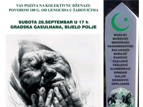 U Crnoj Gori dženaza povodom obilježavanja 100 godina od genocida u Šahovićima