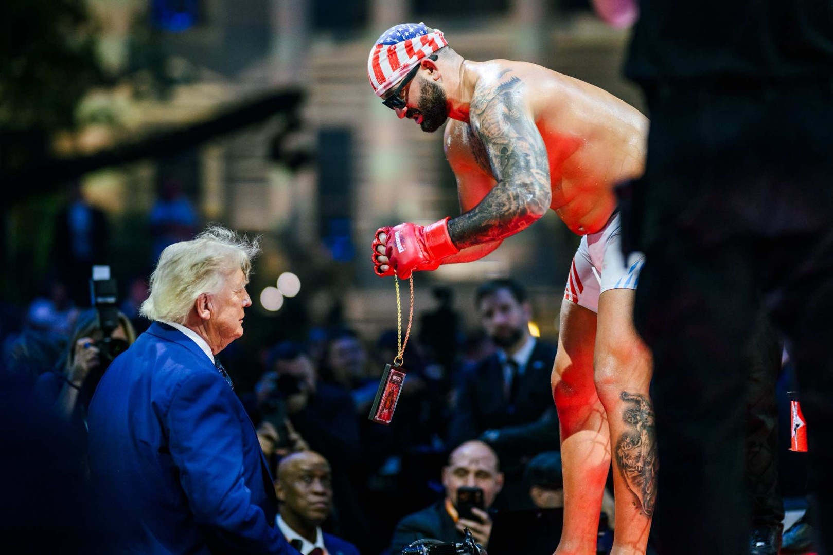 U dvorištu Bijele kuće održane UFC borbe za Trumpov rođendan