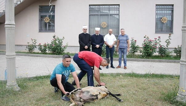 U dvorištu Karađoz-begove medrese u Mostaru žrtvovan kurban