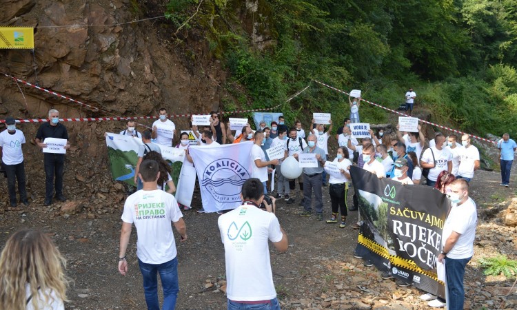 U Foči mirni protest protiv gradnje minihidroelektrana
