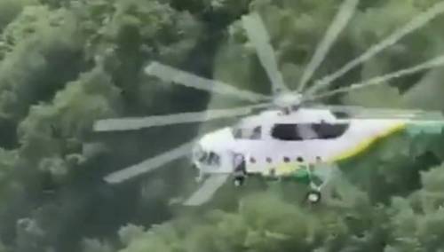 U Gruziji se srušio spasilački helikopter, objavljena snimka