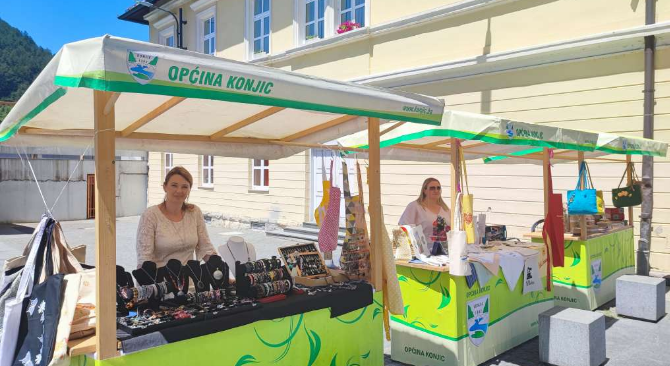 U Konjicu otvoren bazar kreativnosti 'Gradu s ljubavlju'