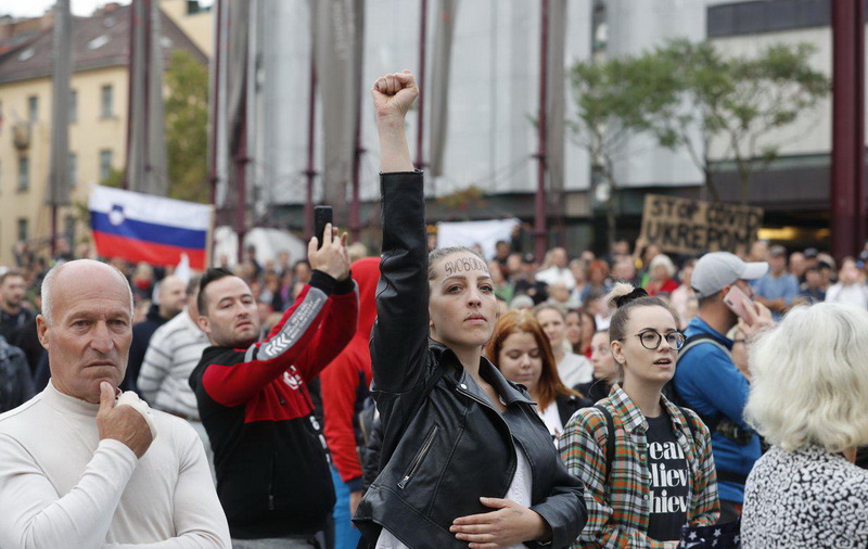 U Ljubljani novi protesti protiv korona potvrda i vakcinacije
