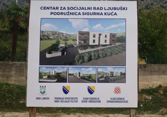 U Ljubuškom počela izgradnja Sigurne kuće, prve takve u zapadnoj Hercegovini