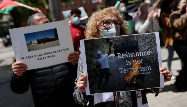 U Madridu protesti zbog izraelskih napada na Al-Aksu i Istočni al-Quds