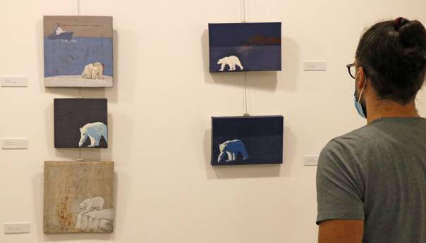 U Mostaru otvorena izložba slika 'Izgubljen u Antropocenu' autora Darija Pehara