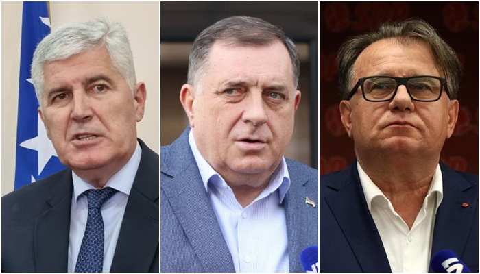 U Mostaru sastanak Čovića, Dodika i Nikšića