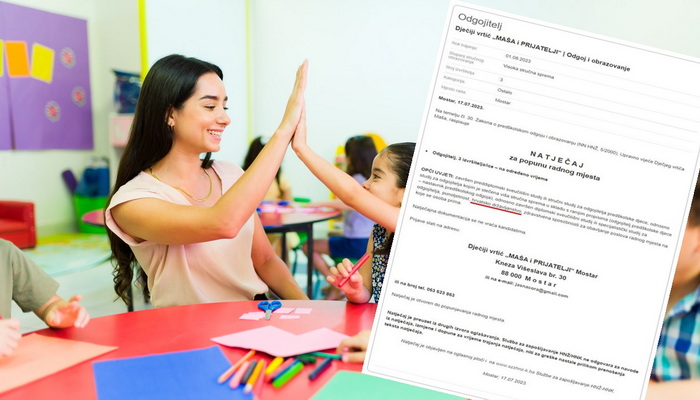 U Mostaru uslov za posao u vrtiću hrvatsko državljanstvo