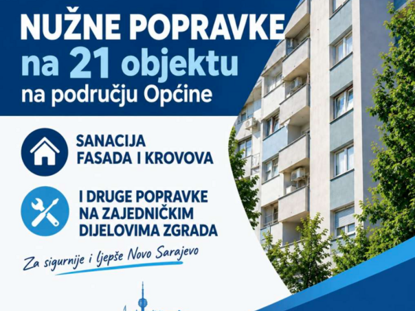 U Novom Sarajevu ove godine nužne popravke na 21 stambenom objektu
