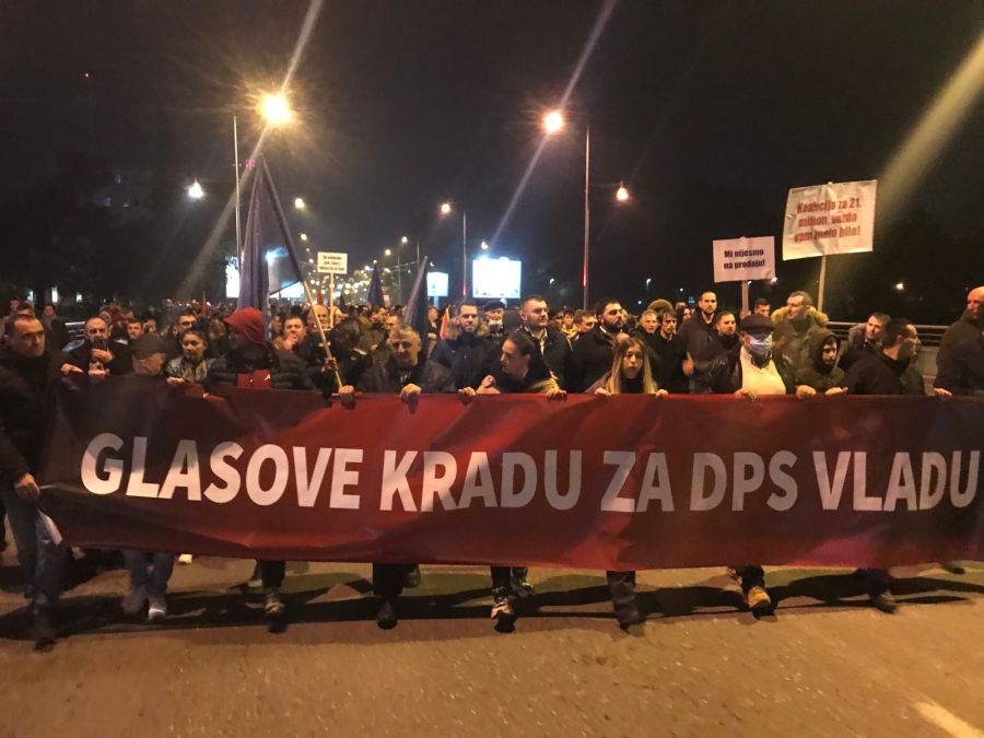 U Podgorici održane nove demonstracije protiv rušenja Vlade