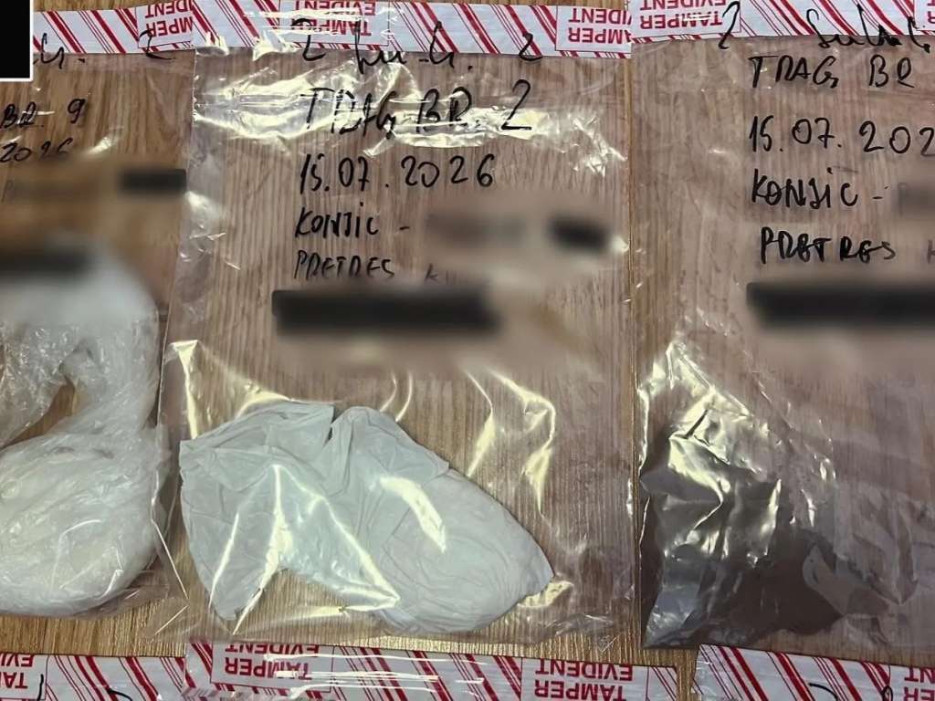 U pretresu porodične kuće u Konjicu pronađeni droga i novac