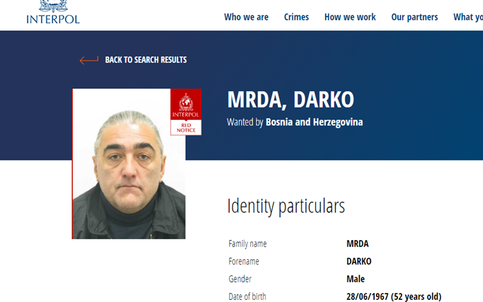 U Prijedoru uhapšen bjegunac Darko Mrđa