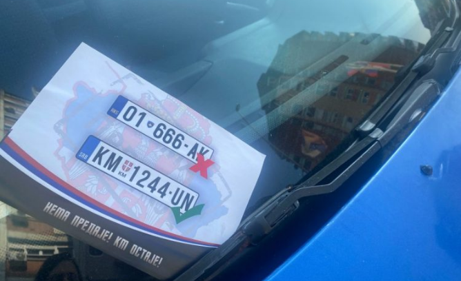 U Prizrenu izvršena prva zamjena srpskih za registarske tablice RKS
