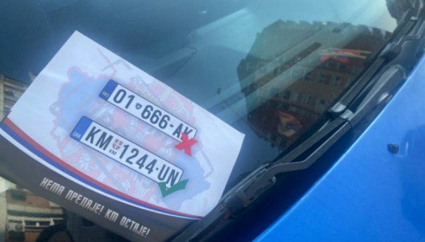 U Prizrenu izvršena prva zamjena srpskih za registarske tablice RKS