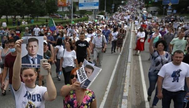 U Rusiji protesti zbog hapšenja bivšeg guvernera