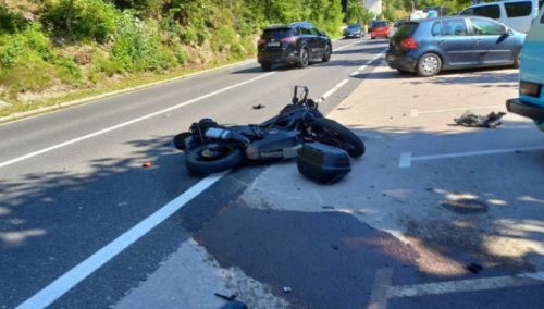 U saobraćajnoj nesreći kod Konjica, teško povrijeđen motociklista