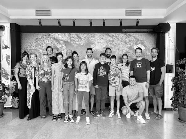 U Sarajevskom ratnom teatru SARTR u toku probe za predstavu 'Oslobođenje Sarajeva'