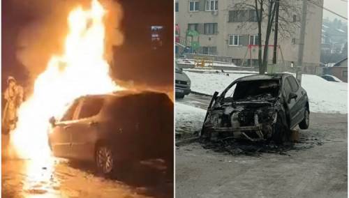 U Sarajevu izgorio automobil, policija obavlja uviđaj