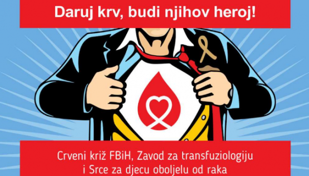 U Sarajevu naredne sedmice darivanje krvi, akcija za djecu oboljelu od raka