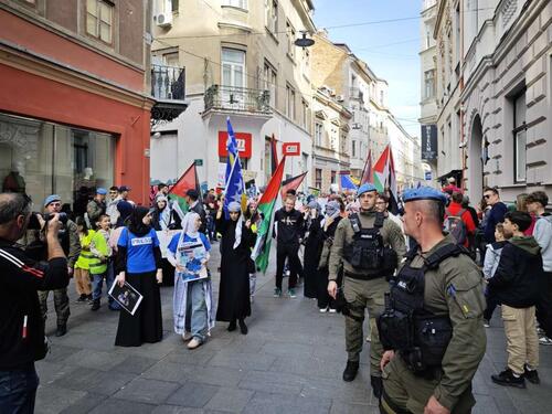 Sarajevo: Protestna šetnja u znak podrške palestinskom narodu