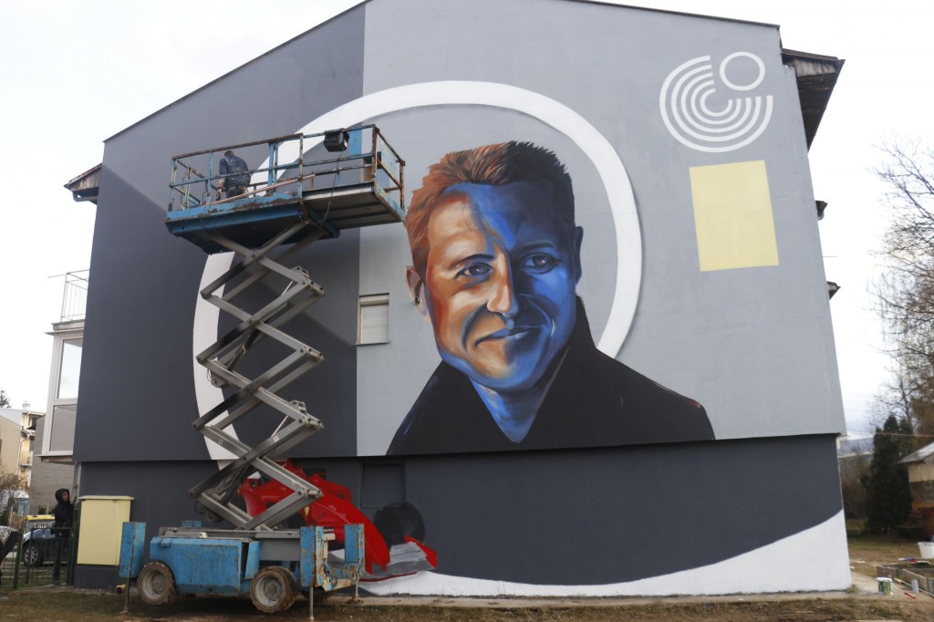 U Sarajevu oslikan mural Michaelu Schumacheru
