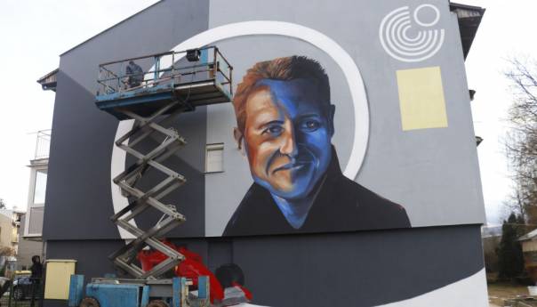 U Sarajevu oslikan mural Michaelu Schumacheru